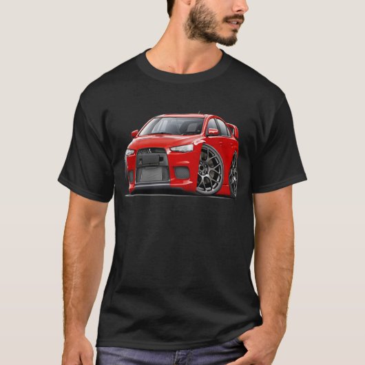 Evo Red Car T-shirt (Voorkant)