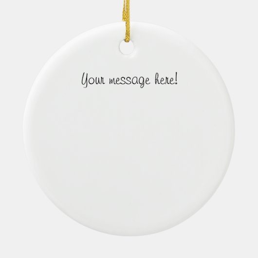 EVO X Bllack Silhouette Logo Keramisch Ornament (Achterkant)