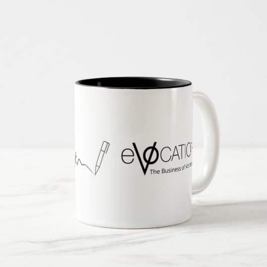 eVOcation Mic and Pen Mok White (Voorkant rechts)