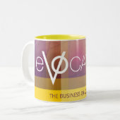 eVOcation-Mok Tweekleurige Koffiemok (Voorkant links)