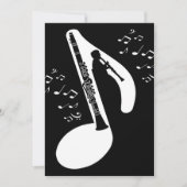 evocative clarinet feestdagenkaart (Voorkant)