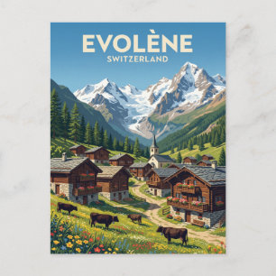 Evolène Zwitserland Briefkaart
