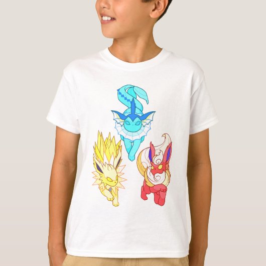 Evoli-evolutie - Pokémon-stijl & Passion T-shirt (Voorkant)