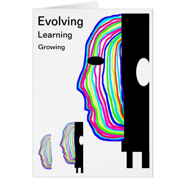 Evollende multi-kleurige persoonlijke groeikop (Voorkant)