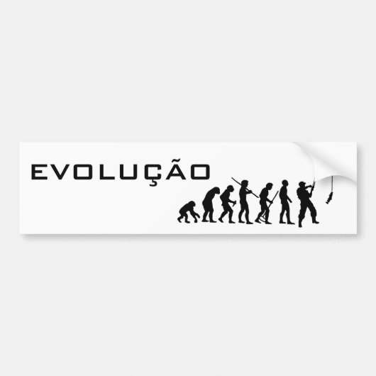 EVOLUÇÃO DA PESCA BUMPERSTICKER (Voorkant)