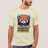 Evoluerende algoritmen met Panda Precision T-shirt (Voorkant)