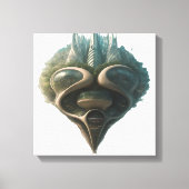 Evoluerende metropool: waar verleden en toekomst e canvas afdruk (Voorkant)