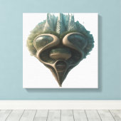 Evoluerende metropool: waar verleden en toekomst e canvas afdruk (Insitu (Houten vloer))