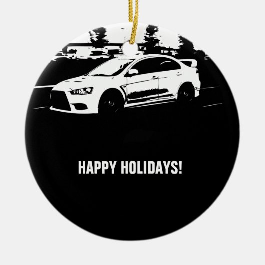 Evolutie 10 Rolling shot Keramisch Ornament (Voorkant)