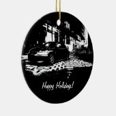 Evolutie 9 kerstversieringen keramisch ornament (Rechts)