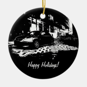 Evolutie 9 kerstversieringen keramisch ornament