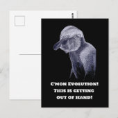 Evolutie-aap Briefkaart (Voorkant / Achterkant)