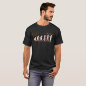 Evolutie Accordion Musical Instrument Gift T-shirt (Voorkant volledig)
