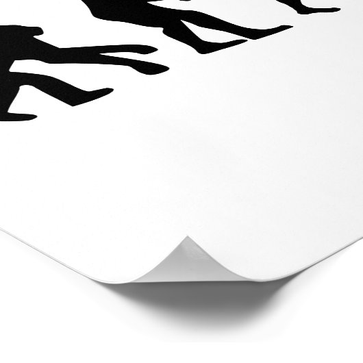 Evolutie Accordion-speler Poster (Hoek)