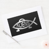 Evolutie - Aliens Rechthoekige Sticker (Envelop)