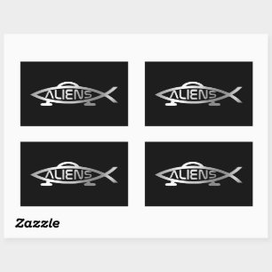 Evolutie - Aliens Rechthoekige Sticker