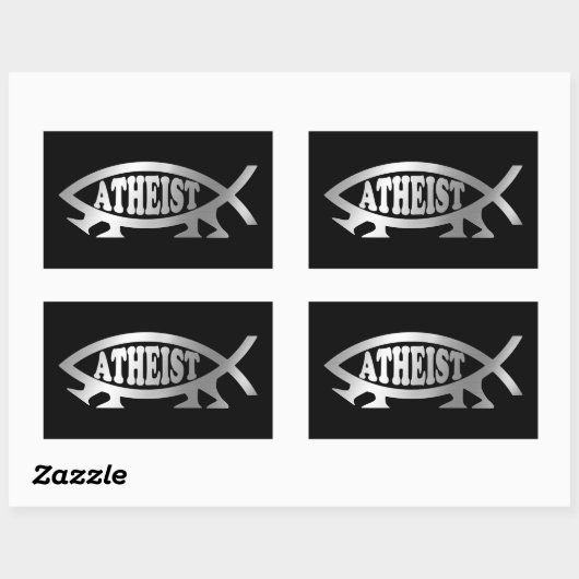 Evolutie - Atheïst Rechthoekige Sticker (Vel)