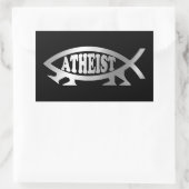 Evolutie - Atheïst Rechthoekige Sticker (Tas)