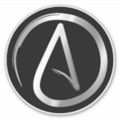 Evolutie - Atheïst Sticker (Voorkant)