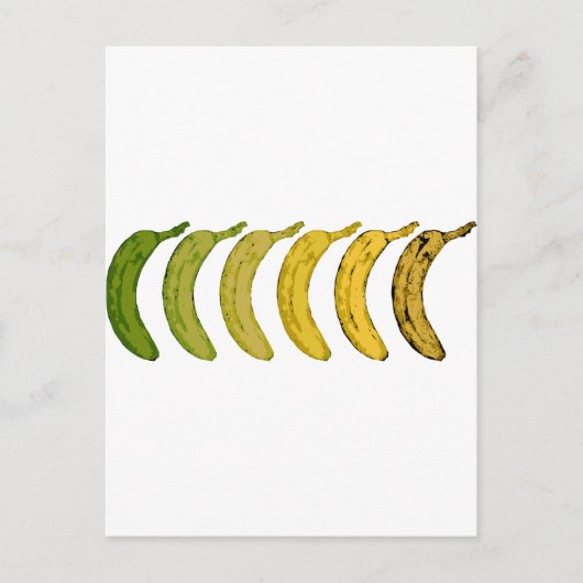Evolutie bananen briefkaart (Voorkant)