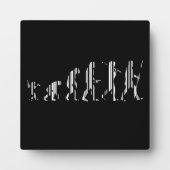 EVOLUTIE BAR CODE Darwin Barcode Patroon Ontwerp Fotoplaat (Voorkant)