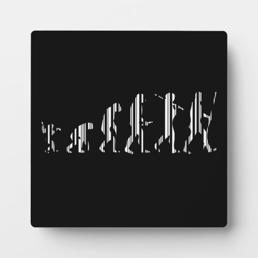 EVOLUTIE BAR CODE Darwin Barcode Patroon Ontwerp Fotoplaat (Voorkant)