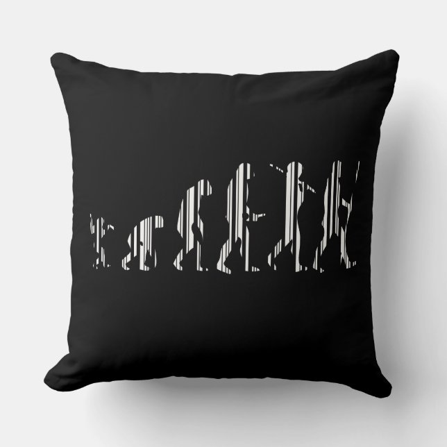 EVOLUTIE BAR CODE Darwin Barcode Patroon Ontwerp Kussen (Voorkant)