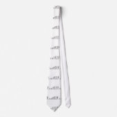 EVOLUTIE BAR CODE Darwin Barcode Patroon Ontwerp Stropdas (Voorkant)