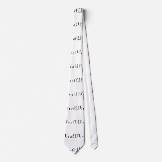 EVOLUTIE BAR CODE Darwin Barcode Patroon Ontwerp Stropdas (Voorkant)