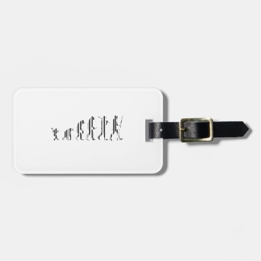 EVOLUTIE BAR CODE Darwin Barcode Patroonontwerp Bagagelabel (Voorkant horizontaal)