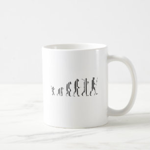 EVOLUTIE BAR CODE Darwin Barcode Patroonontwerp Koffiemok