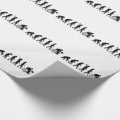 Evolutie basketbal voor rolstoelen cadeaupapier (Hoek)