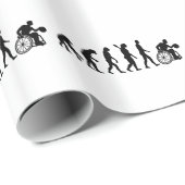 Evolutie basketbal voor rolstoelen cadeaupapier (Rol Hoek)