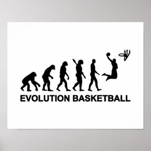 Evolutie Basketball Poster