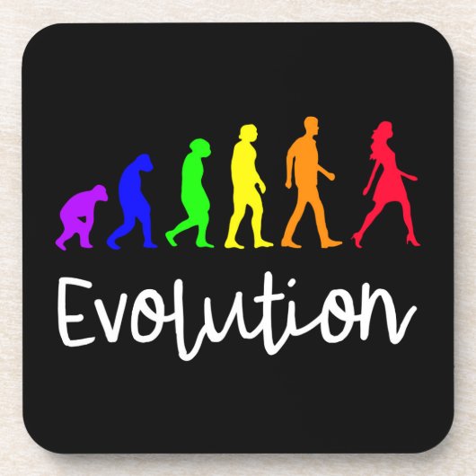Evolutie Bier Onderzetter (Voorkant)