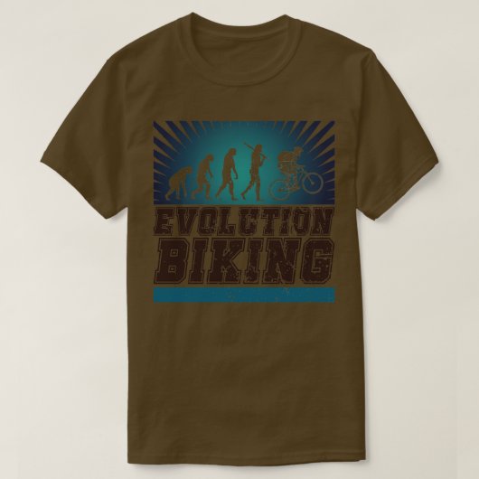Evolutie Biking 1 T-shirt (Design voorkant)