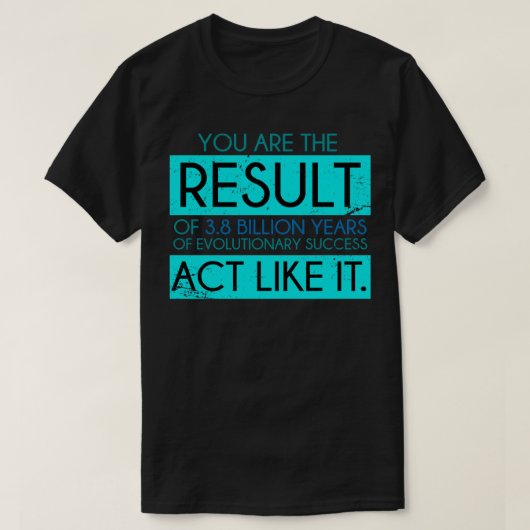 Evolutie-biologie T-shirt (Design voorkant)