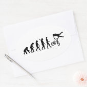 Evolutie BMX Ovale Sticker (Envelop)