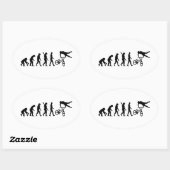 Evolutie BMX Ovale Sticker (Vel)
