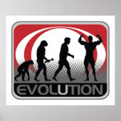Evolutie BodyBuilder Poster (Voorkant)