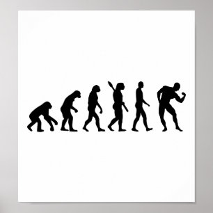 Evolutie Bodybuilding-spieren Poster
