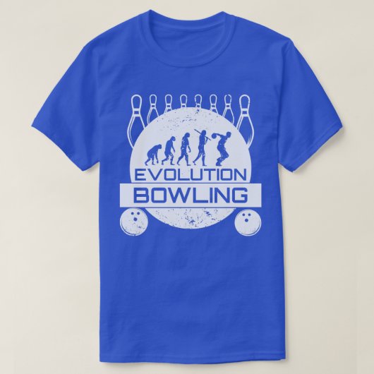 Evolutie Bowling Strike Team League Spare (2) T-shirt (Design voorkant)
