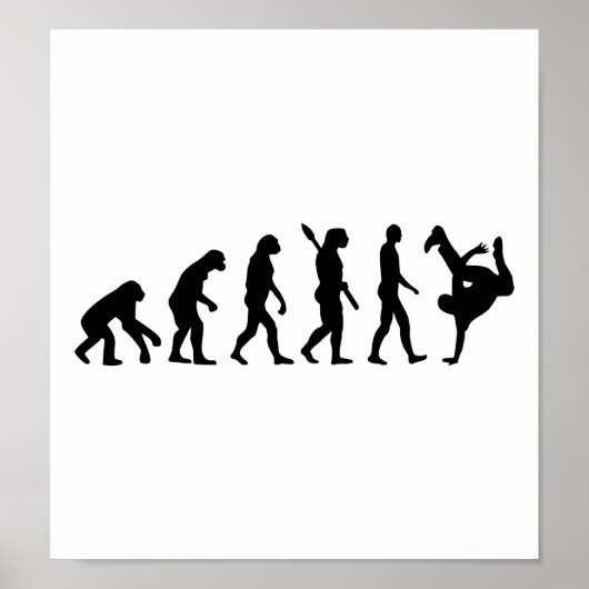 Evolutie Breakdans Poster (Voorkant)