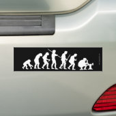 Evolutie... Bumpersticker (Op auto)