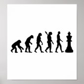 Evolutie Chess king Poster (Voorkant)