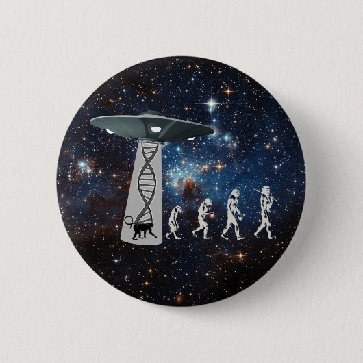 Evolutie complot ronde button 5,7 cm (Voorkant)