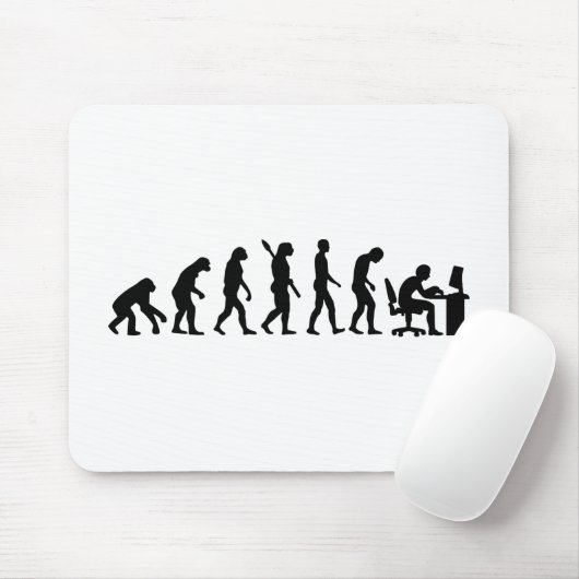 Evolutie computer kantoor muismat (Met muis)