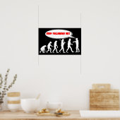 Evolutie/Creatiestop na mij Poster (Keuken)