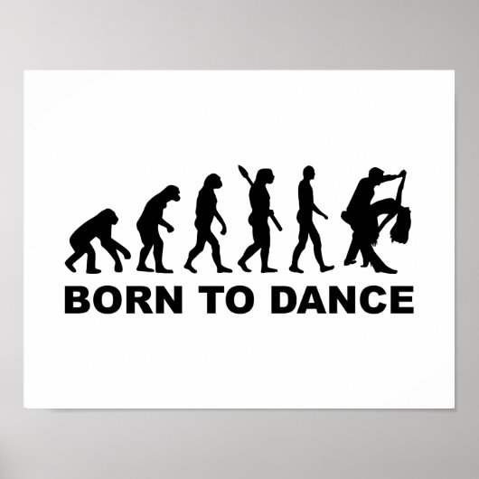 Evolutie dansen geboren uit dans poster (Voorkant)