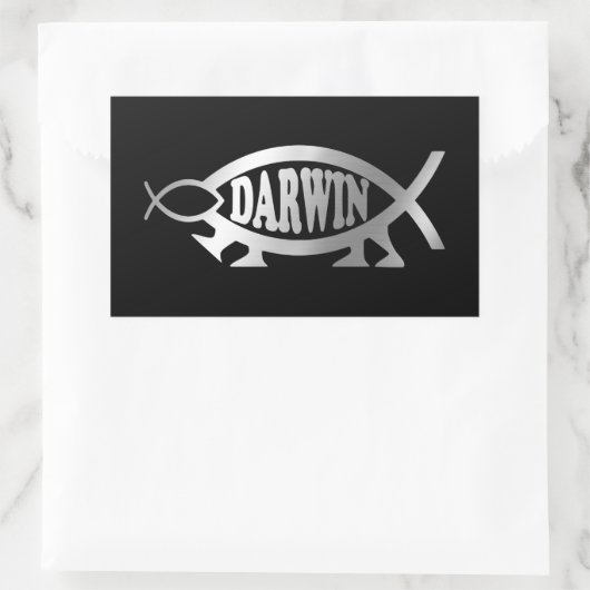 Evolutie - Darwin Retangular Sticker (Tas)